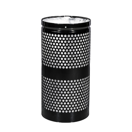 Ex-Cell Kaiser 10-Gal. Receptacle - Steel, Black Gloss WR-10R BLACK